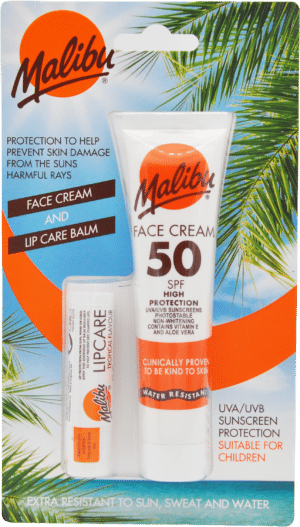 SPF50 Face Protection & SPF30 Lipbalm