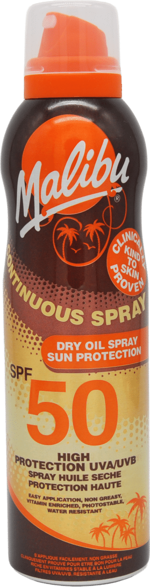 SPF50 Continuous Dry Oil Spray